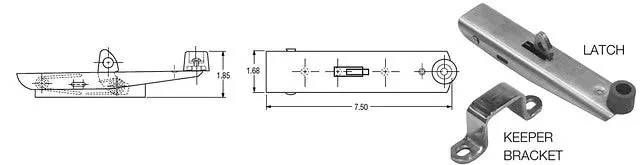 Fle024-03040 Latch And Keeper Bracket 1