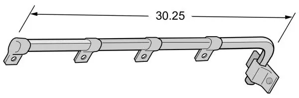 Fle031-00125 Mudflap Bracket Set 1