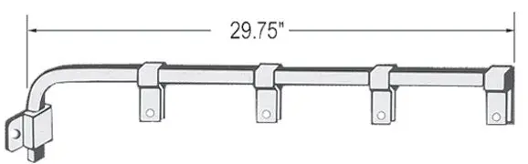 Mfb-A25 Mudflap Bracket Straight 1