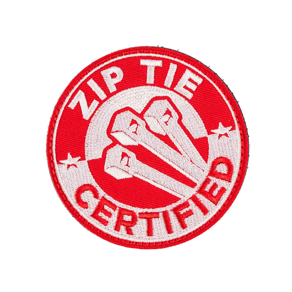 Zip Tie Certified Embroidered Patch 1