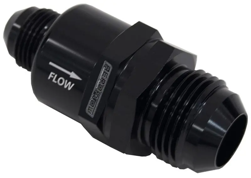 Af612-12-08Blk One-Way Stepped Check Valve – Compact Flow-Control Fitting 1