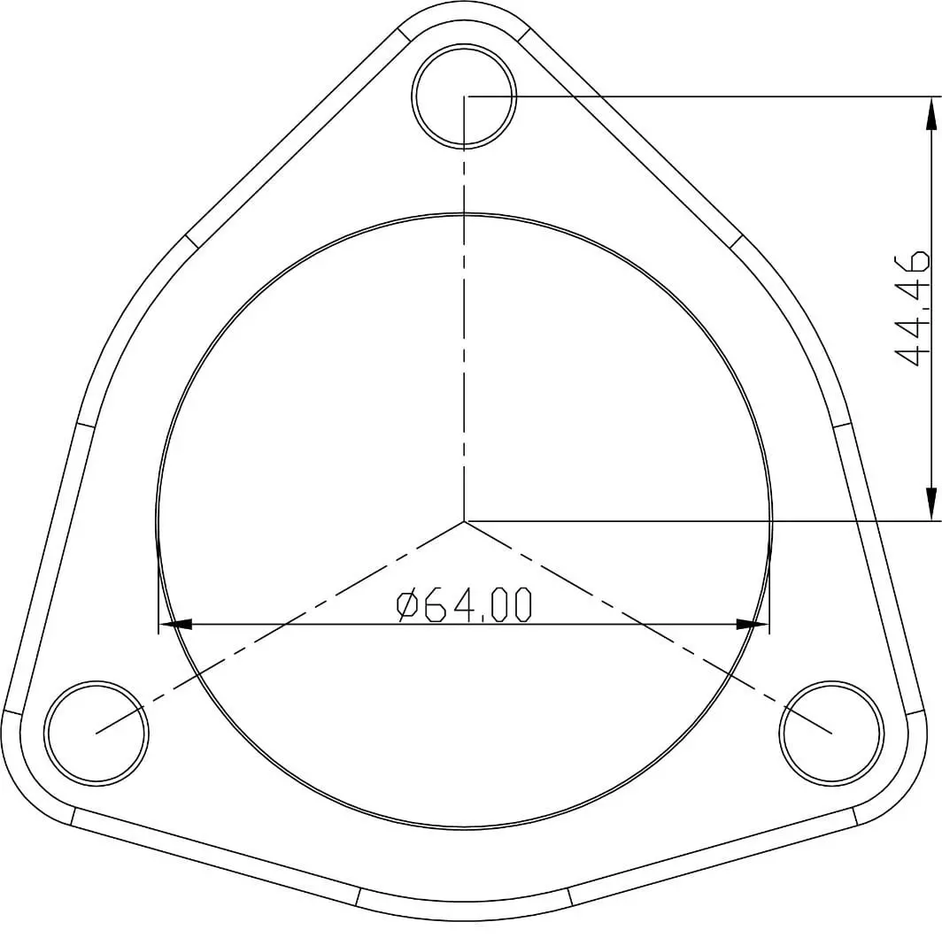 Stainless Steel 3-Bolt Flange Af9551-0011 1