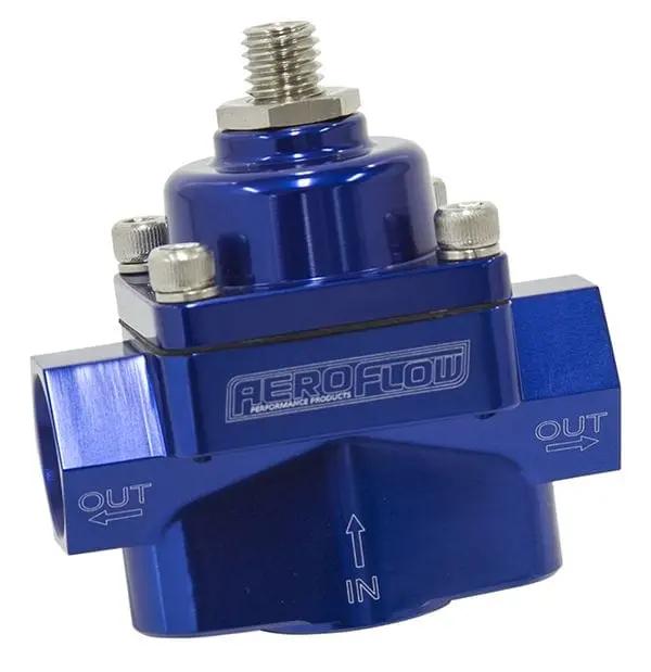 Adjustable Billet 2-Port Fuel Pressure Regulator – 3/8" Npt Ports (Af49-4001) 1
