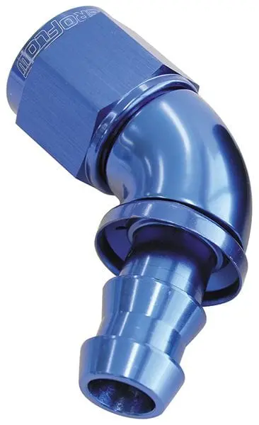 510 Series Tight-Radial Push-Lock Hose End – 60° Angle, -12An, Stainless Steel 1