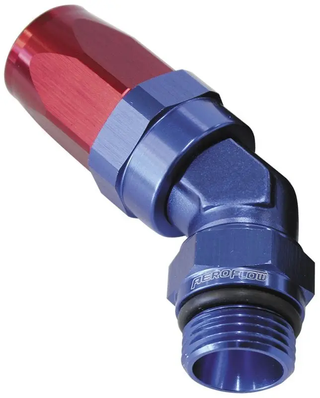 Af844-08-08 Orb-To-An Swivel Hose Fitting – 45° Tapered -8 Orb To -8An Connection 1