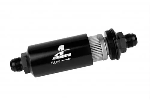 Aeromotive 12388 High-Flow Inline Fuel Filter – 10-Micron, -8An Fittings 1