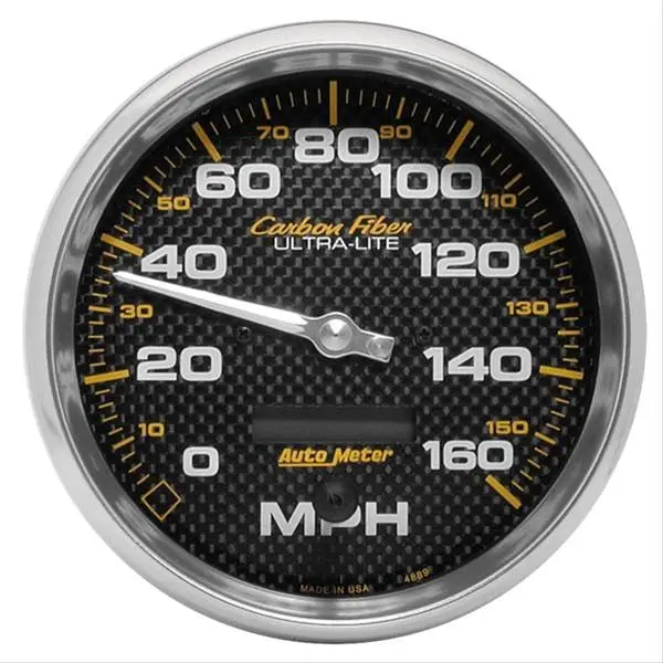 Autometer 4889 Carbon Fiber Ultra-Lite Speedometer – 5-Inch Analog Display 1