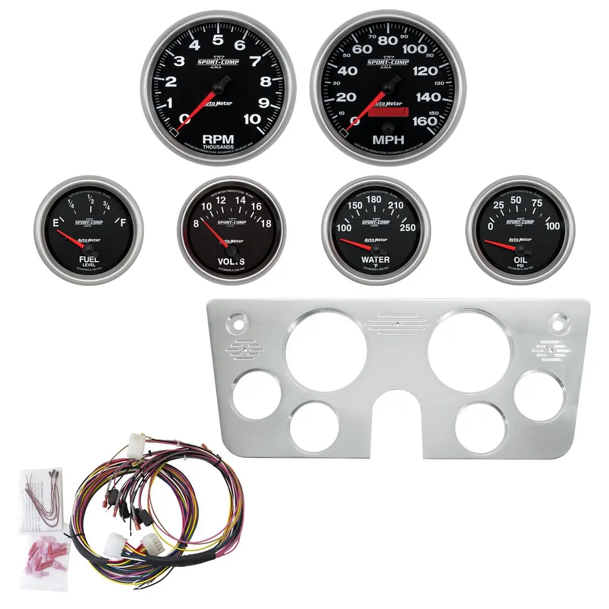 Autometer 7045-12 Sport-Comp Ii Digital Instrument Cluster 1