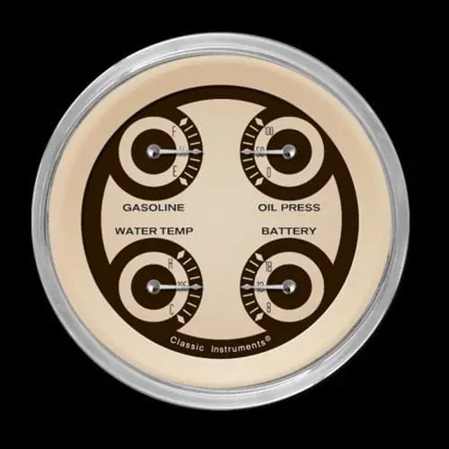 Classic Instruments Nt79Shc Nostalgia Vt Series Gauge Set 1