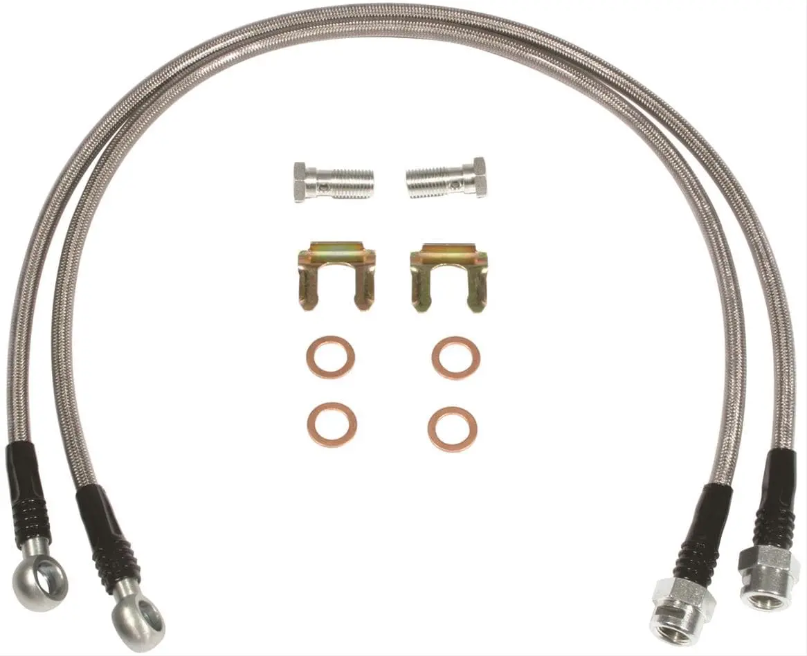 Classic Performance 7387Fbh-S7 Braided Stainless Steel Brake Hose Kit 1
