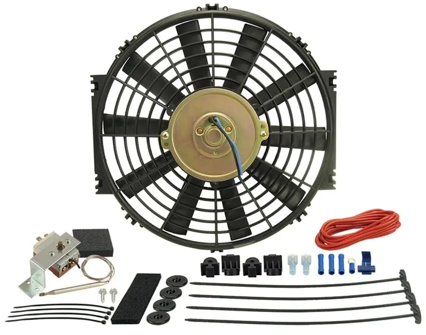 Derale Dyno-Cool Straight-Blade Electric Cooling Fan — 16-Inch Diameter (16312) 1