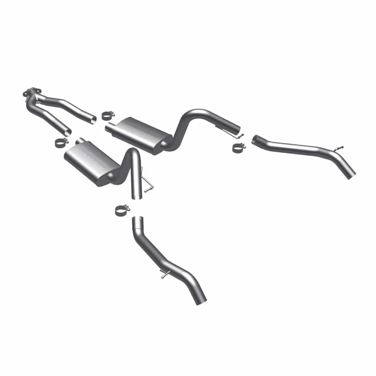 Magnaflow 16828 Street Series Cat-Back Exhaust System – Performance Tuned Sound 1